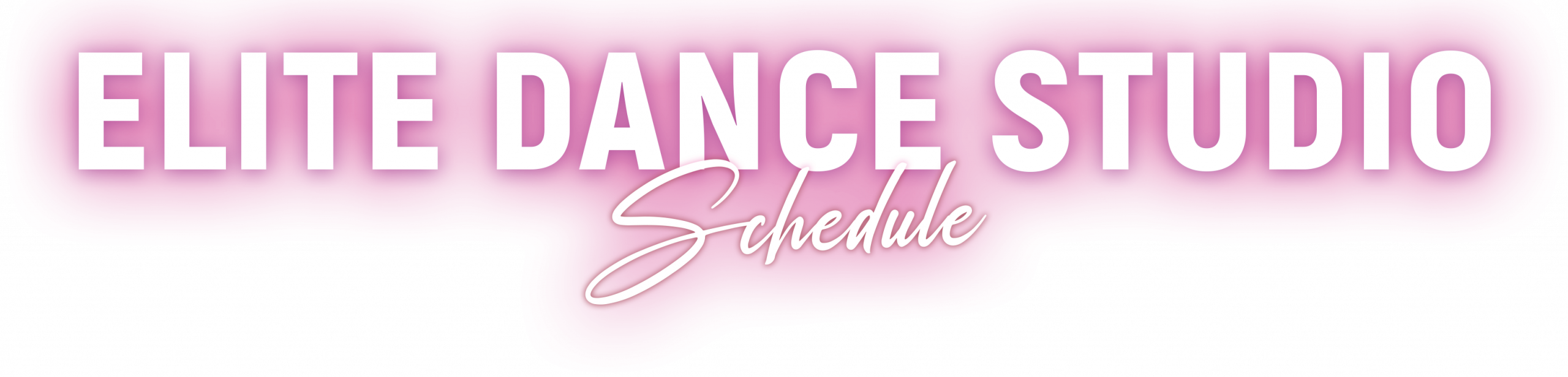 Elite Dance Studio Schedule